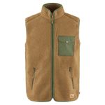 Fjallraven-Vardag-Pile-Fleece-Vest---Men-s-Buckwheat-Brown---Laurel-Green