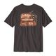 Patagonia Aquatic Action Organic T-Shirt - Men's Little Fish / Ink Black