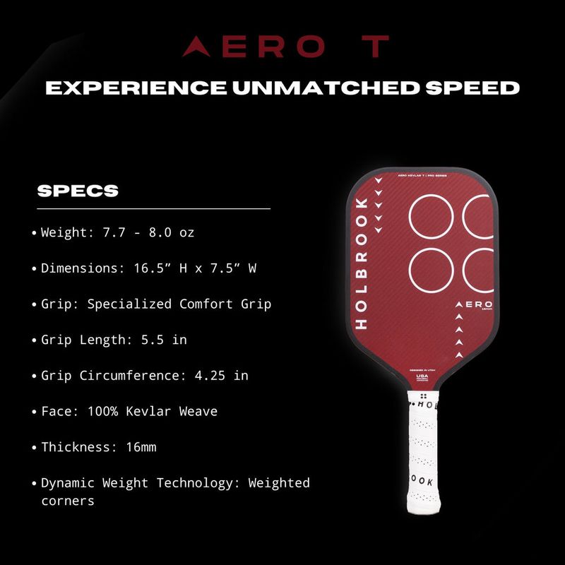 Holbrook-Pickleball-Pro-Aero-Kevlar-T---16mm-Red---White