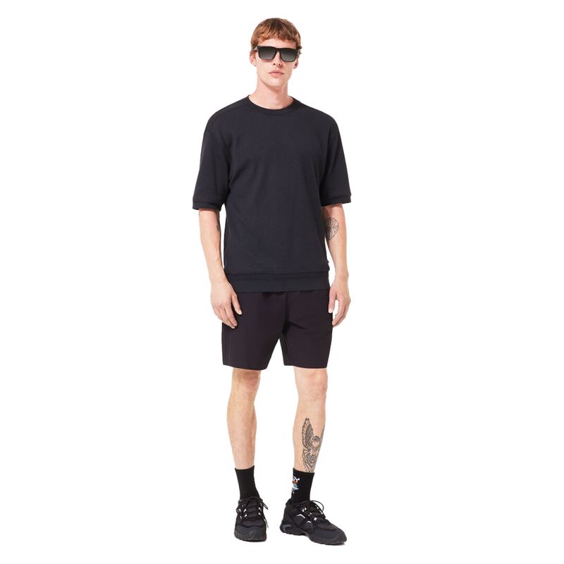 Oakley-All-Day-Waffle-Short-Sleeve-Tee---Men-s-Blackout