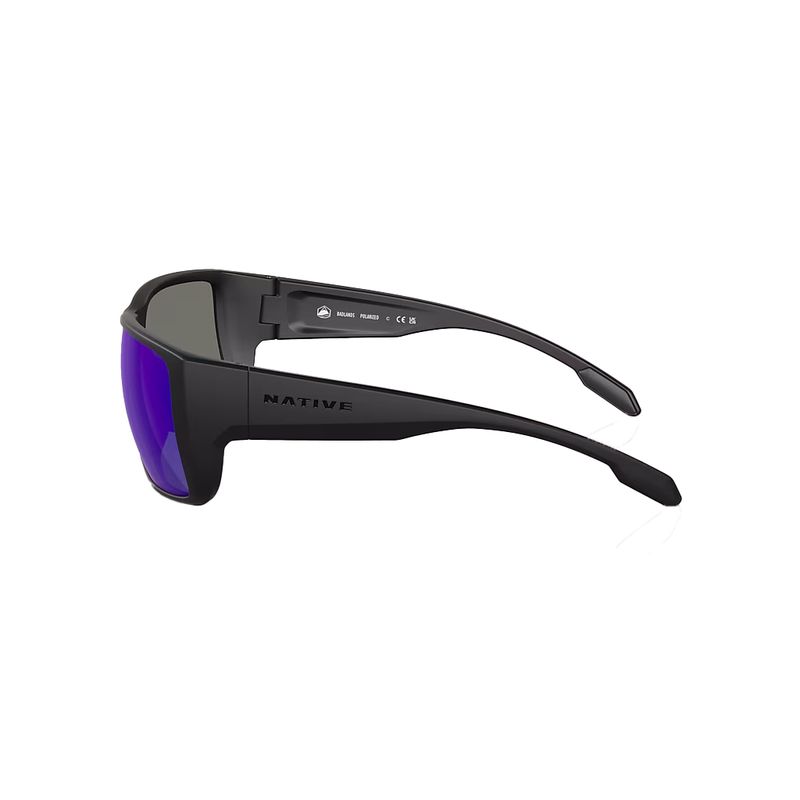 Native-Eyewear-Badlands-Sunglasses-Matte-Black---Blue-Reflex