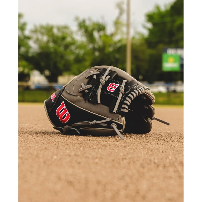 Wilson A1000 1787 11.75" Baseball Glove Steeled Grey / Red / White