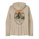 Patagonia Capilene Cool Daily Graphic Hoodie - Men's Chouinard Crest / Pumice X-Dye