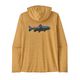 Patagonia Capilene Cool Daily Graphic Hoodie - Men's Fitz Roy Trout / Beeswax Tan X-Dye