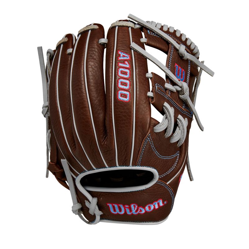 Wilson-A1000-1787-11.75--Baseball-Glove-Dark-Brown---Red---Blue