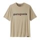 Patagonia Capilene- Cool Daily Graphic Shirt - Men's 73 Text Logo / Pumice X-Dye