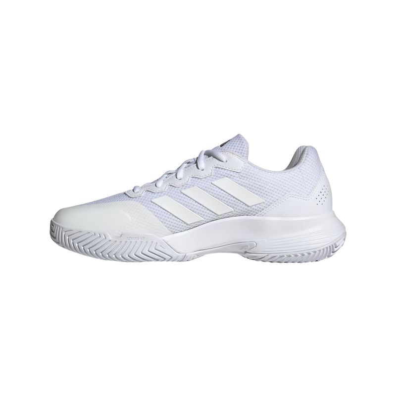 adidas Gamecourt 2.0 Tennis Shoe - Men's White / White / Silver