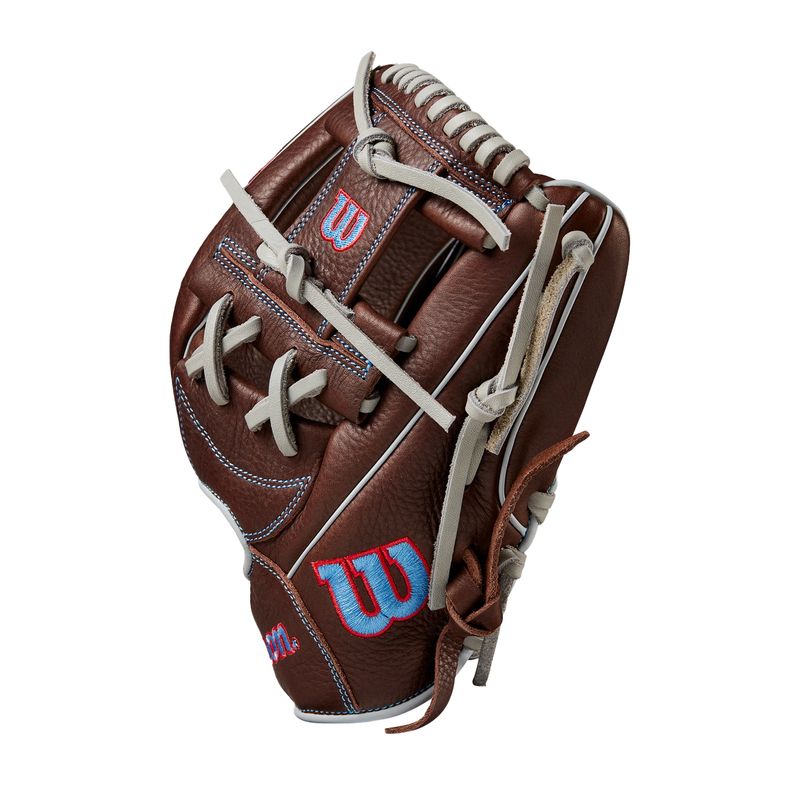 Wilson-A1000-1787-11.75--Baseball-Glove-Dark-Brown---Red---Blue