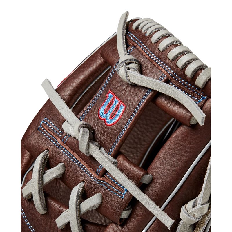Wilson-A1000-1787-11.75--Baseball-Glove-Dark-Brown---Red---Blue