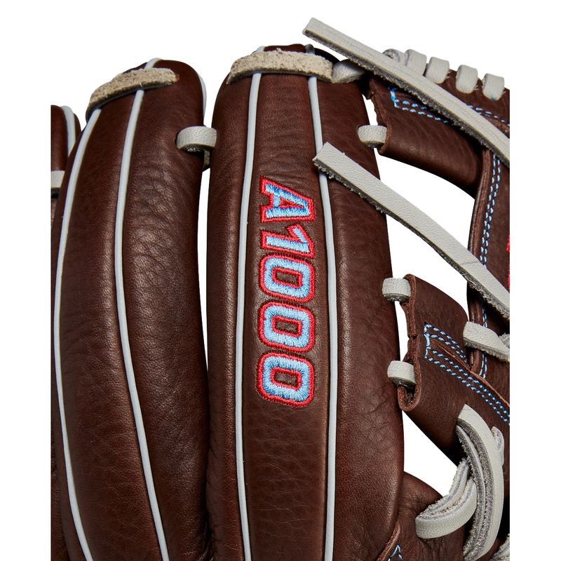 Wilson-A1000-1787-11.75--Baseball-Glove-Dark-Brown---Red---Blue