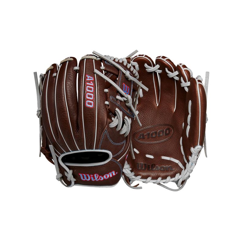 Wilson-A1000-1787-11.75--Baseball-Glove-Dark-Brown---Red---Blue