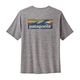 Patagonia Capilene Cool Daily Waters Graphic Shirt - Men's Boardshort Logo Abalone Blue / Feather Grey