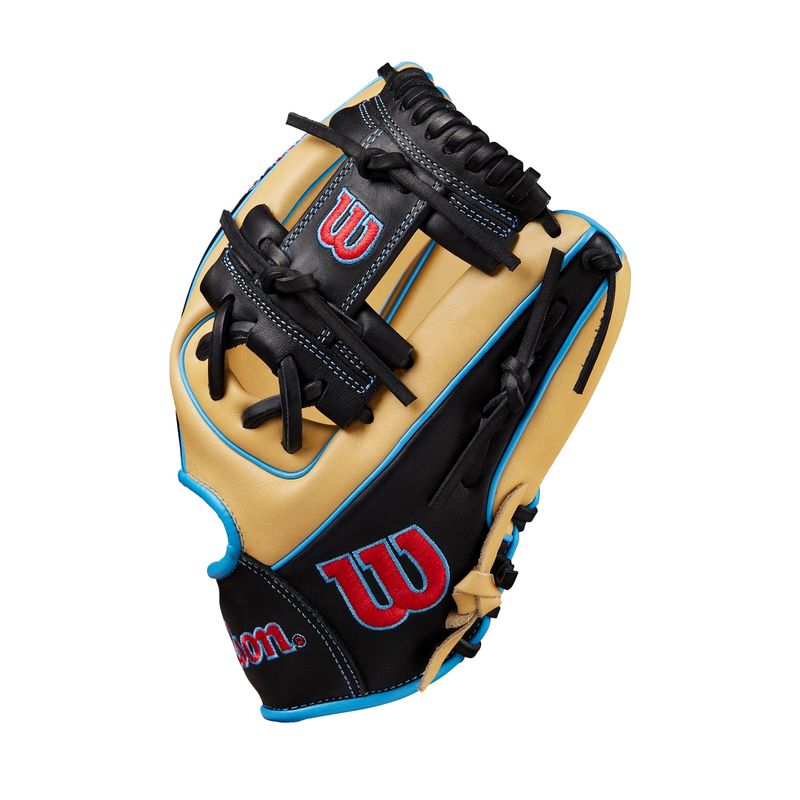 Wilson-A1000-11.5--Utility-Glove-Blonde---Cool-Blue---Red