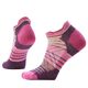 Smartwool Zero Cushion Stripe Ankle Running Socks - Women's Garden Pink