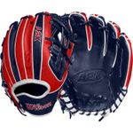 Wilson-A2000-1724-11.75--Baseball-Glove---2024-Navy---Red---White