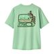 Patagonia Capilene Silkweight T-Shirt - Kids' Little Fish / Rinsed Green