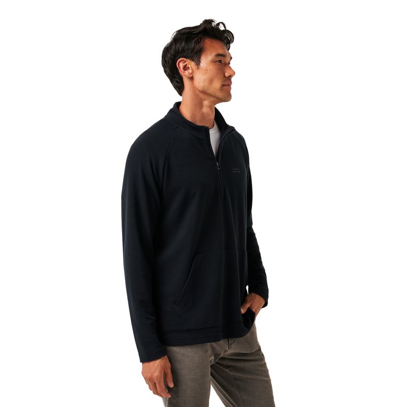 TravisMathew Performance Waffle Pullover - Men's Black