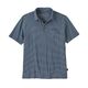 Patagonia Cotton In Conversion Lightweight Polo Shirt - Men's Fathom Stripe / New Navy