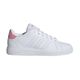 adidas Advantage Base 2.0 Shoe - Youth White/Pink