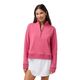 TravisMathew Cloud Fleece Half Zip - Women's Heather Persian Red