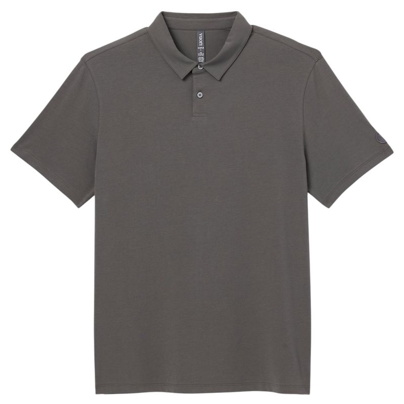 Vuori-Short-Sleeve-Feather-Polo-Warm-Grey