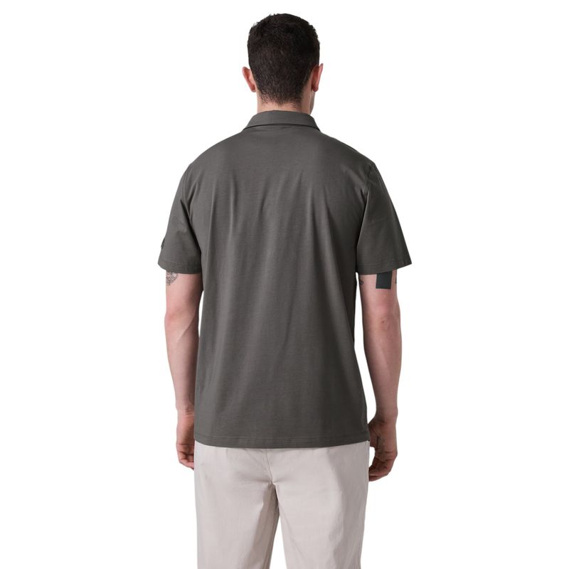 Vuori-Short-Sleeve-Feather-Polo-Warm-Grey