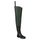 frogg toggs Cascades 2-Ply Bootfoot Poly/Rubber Cleated Hip Wader - Men's Dark Green