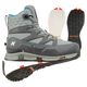 Korkers Bantam Lite Sole with Felt and Kling-On - Women's Grey / Aqua