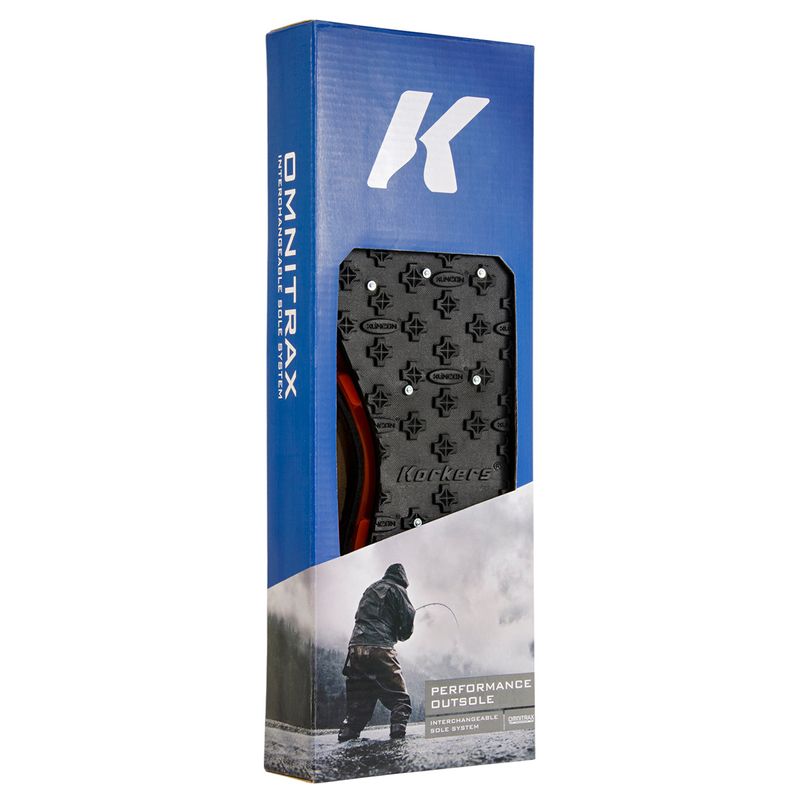 Korkers-Wading-Studded-Kling-On-Sole-Black---Orange