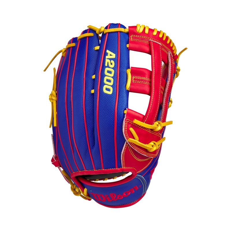 Wilson-A2000-GOTM-12.75--Baseball-Glove---January-2025-Royal-Blue---Red