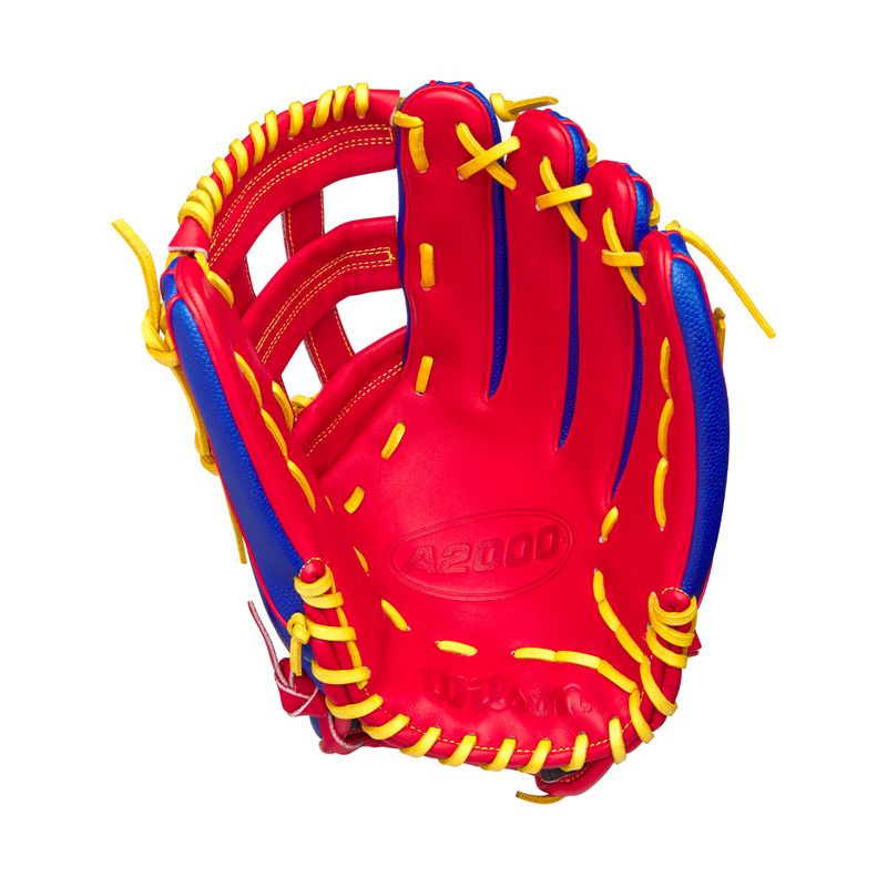 Wilson-A2000-GOTM-12.75--Baseball-Glove---January-2025-Royal-Blue---Red