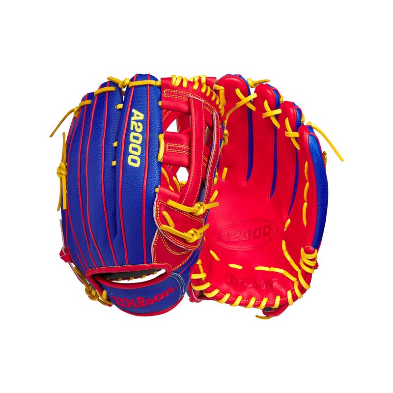 Wilson-A2000-GOTM-12.75--Baseball-Glove---January-2025-Royal-Blue---Red