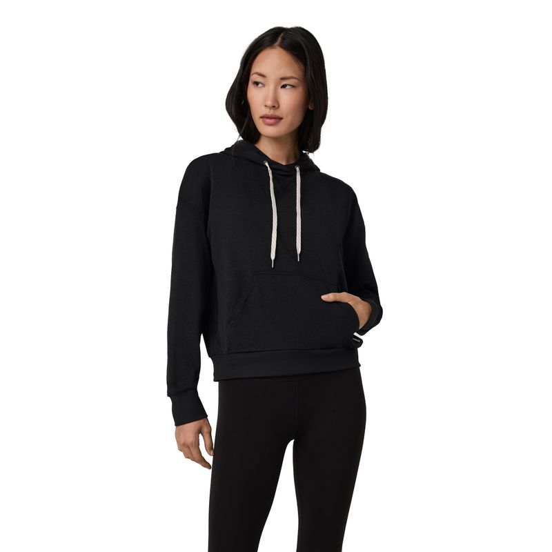Vuori-Halo-Modern-Pullover-Hoodie---Women-s-Black-Heather