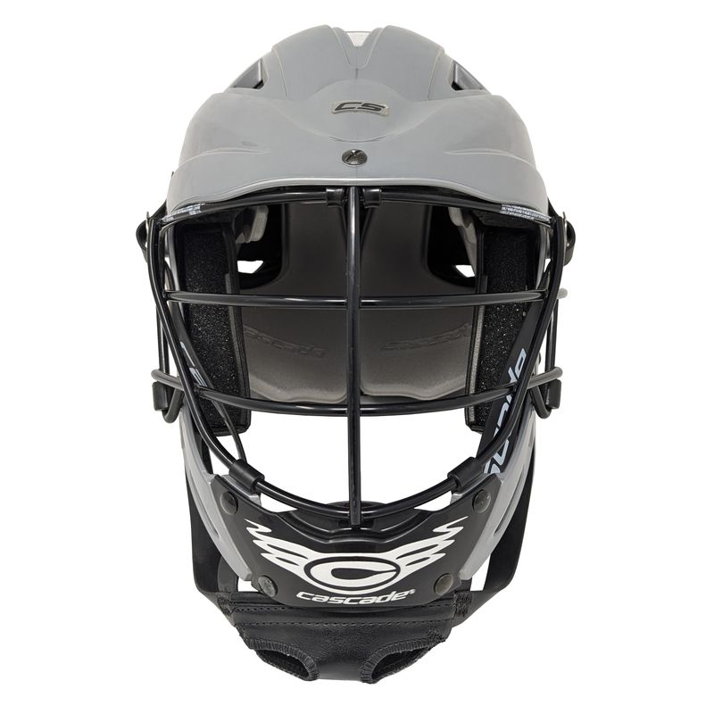 Cascade-Lacrosse-CS-Lacrosse-Helmet---Youth-Black-Steel---Silver---Black