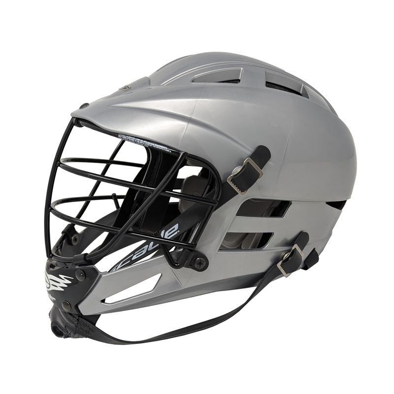 Cascade-Lacrosse-CS-Lacrosse-Helmet---Youth-Black-Steel---Silver---Black