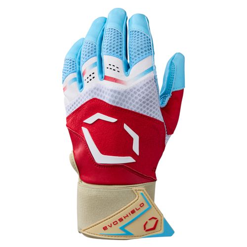 EvoShield Carbyne X-SRZ Red White & Ice Baseball Batting Glove