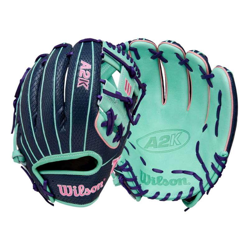 WILSON-GLOVE-A2K-FALL-2025-1786-Seafoam---Navy---Pink---Purple