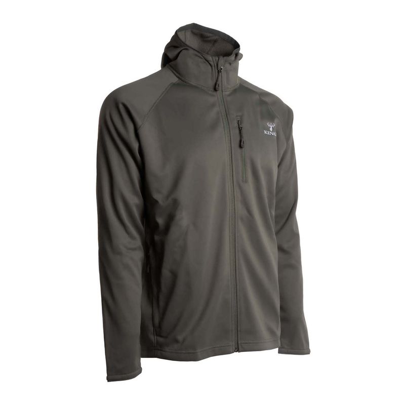 King's Camo Hunter Full-Zip Fleece Hoodie - Men's Olive