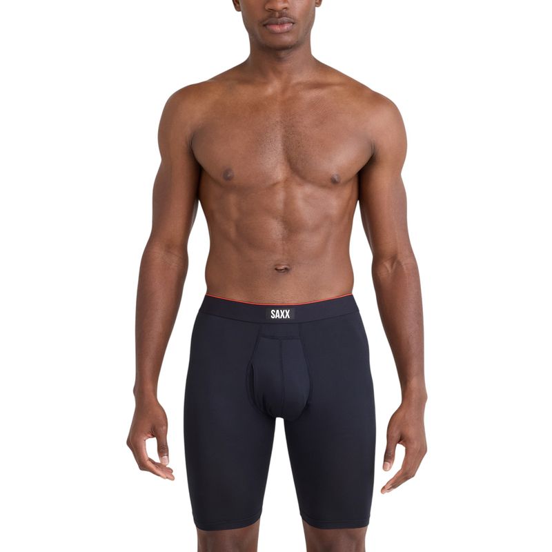 SAXX M MULTI-SPORT MESH LONG BOXER BRIEF FLY Black