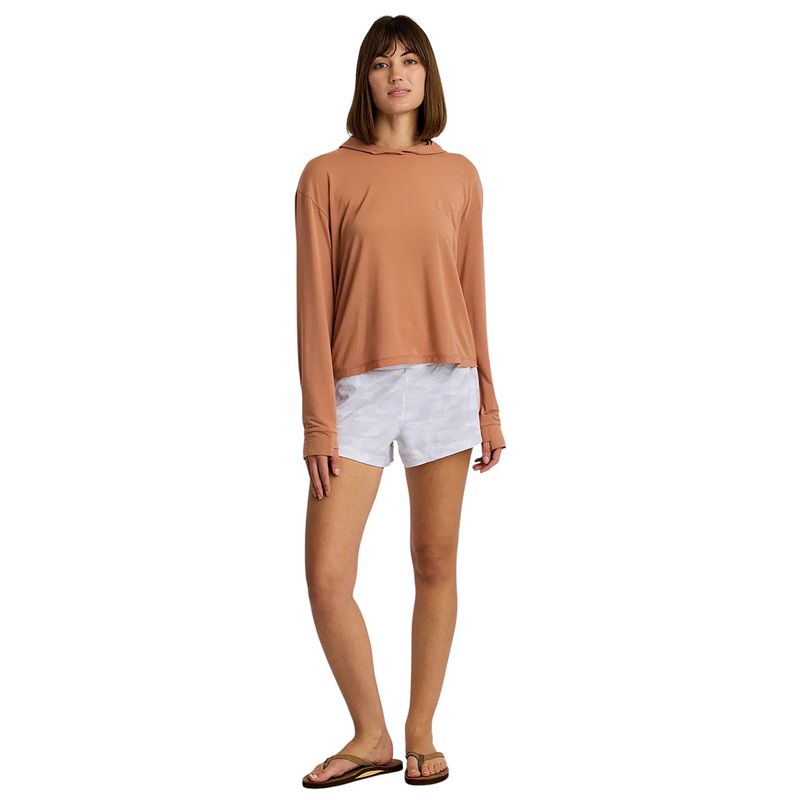 Free Fly Elevate Lightweight Hoodie - Women's Canyon Clay