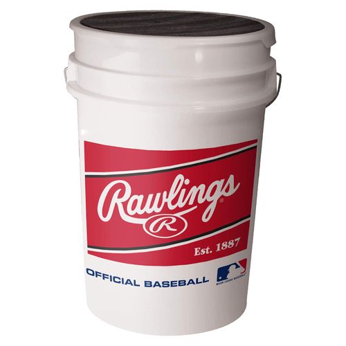 Rawlings Practice Baseballs and Bucket