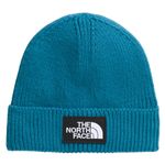 The North Face TNF Logo Box Cuffed Beanie Dusk Blue
