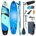 Jimmy Styks Puffer 11' Inflatable Paddleboard Kit Charcoal / Blue