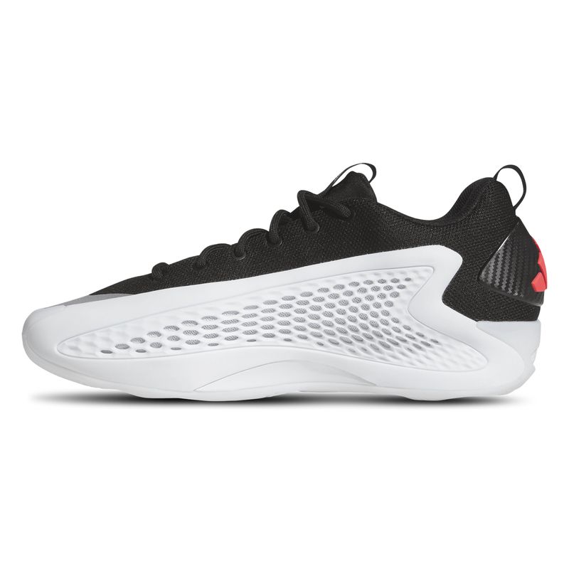 adidas Anthony Edwards 1 Low Basketball Shoe - Men's Footwear White / Core Black / Lucid Red