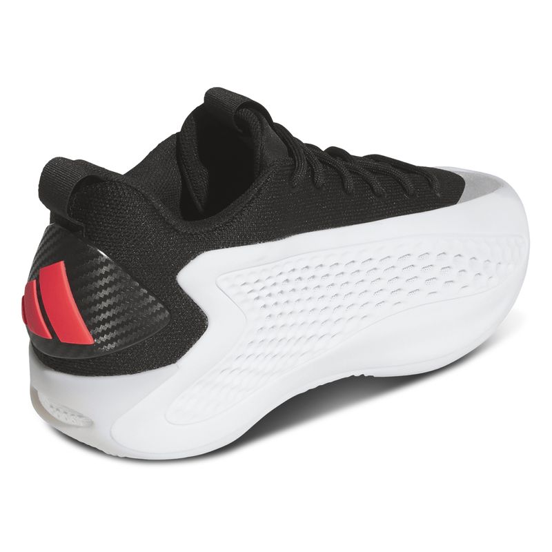 adidas Anthony Edwards 1 Low Basketball Shoe - Men's Footwear White / Core Black / Lucid Red