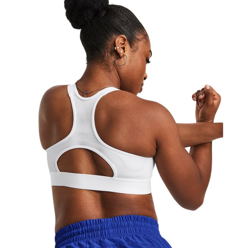 Under Armour HeatGear Armour High Sports Bra - Women's White / Jet Gray