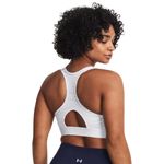 Under Armour HeatGear Armour High Sports Bra - Women's White / Jet Gray