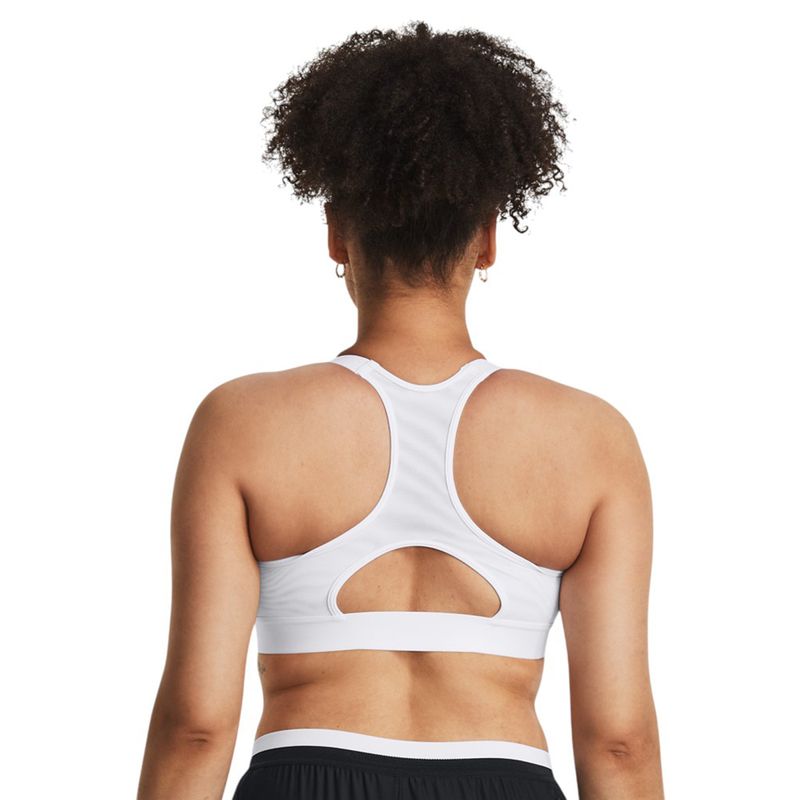 Under Armour HeatGear Armour High Sports Bra - Women's White / Jet Gray