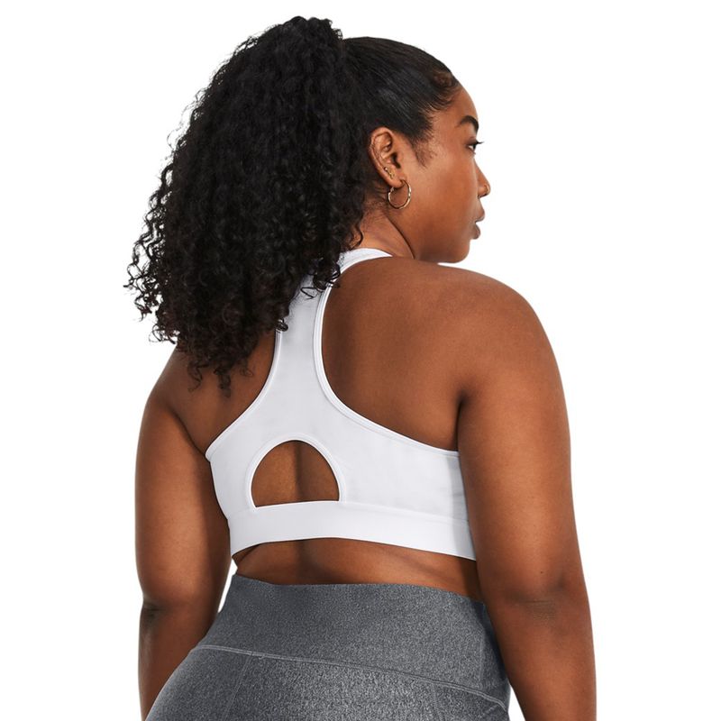 Under Armour HeatGear Armour High Sports Bra - Women's White / Jet Gray