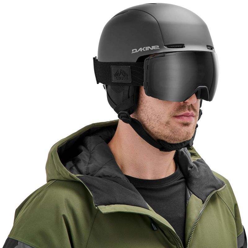Dakine Domain Snow Goggle Plus Black / Black Lens / Storm Yellow Bonus Lens
